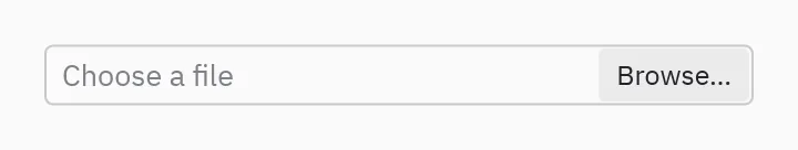 File picker: button="Browse…"