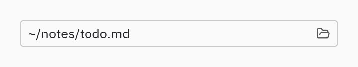 File picker: editable=False