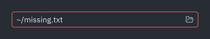 File picker: invalid=True
