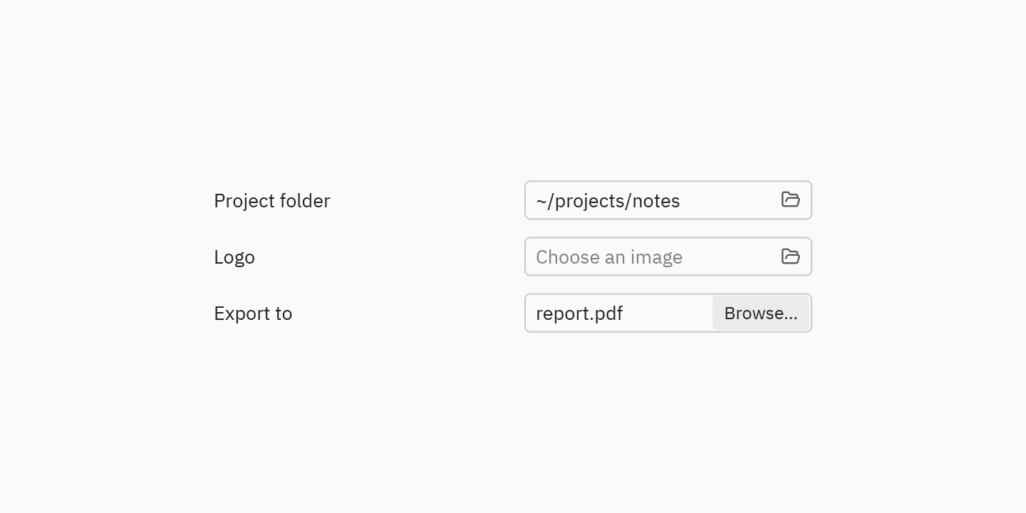 File picker