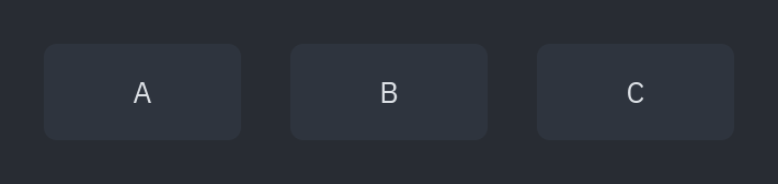 Flex: justify="evenly"