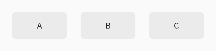 Flex: justify="evenly"