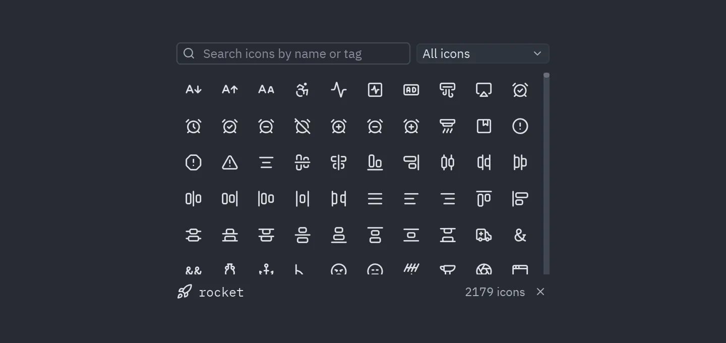 Icon picker