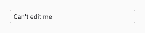 Input: Read-only (no on_input)