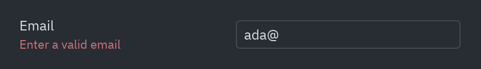 Input: With an error