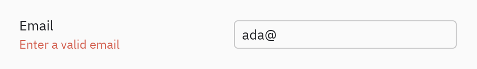 Input: With an error