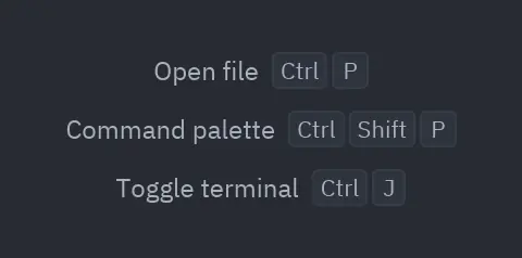 Keybinding hint: Python GUI component