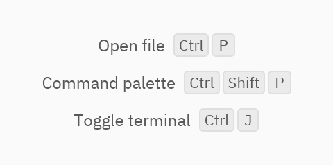 Keybinding hint: Python GUI component