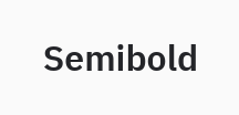 Label: weight="semibold"