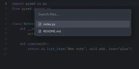 Layer: Python GUI component