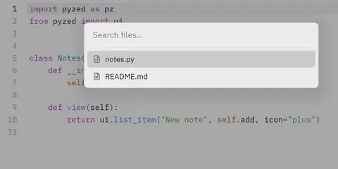 Layer: Python GUI component
