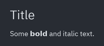 Markdown: Headings and emphasis