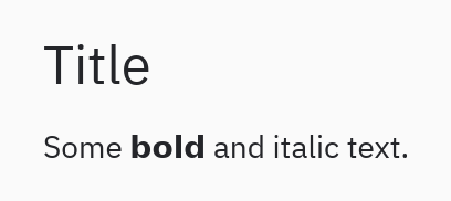 Markdown: Headings and emphasis