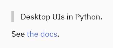 Markdown: Quote and link