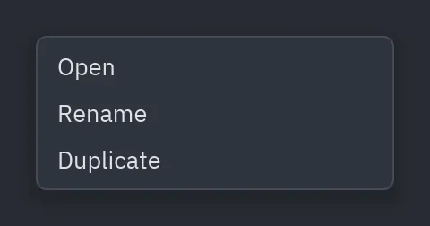 Menu: Plain