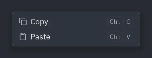 Menu: icon=, keys=