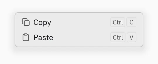 Menu: icon=, keys=