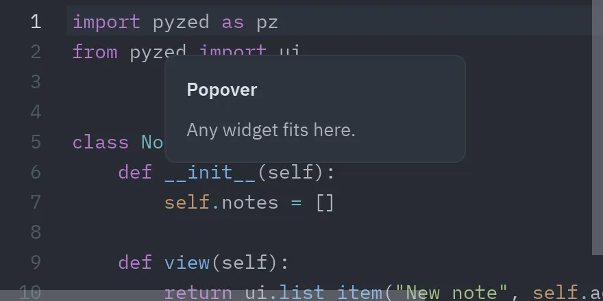 Popover: A card