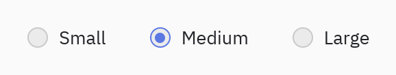 Radio group: spacing=16