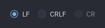 Radio group: disabled={"CR"}
