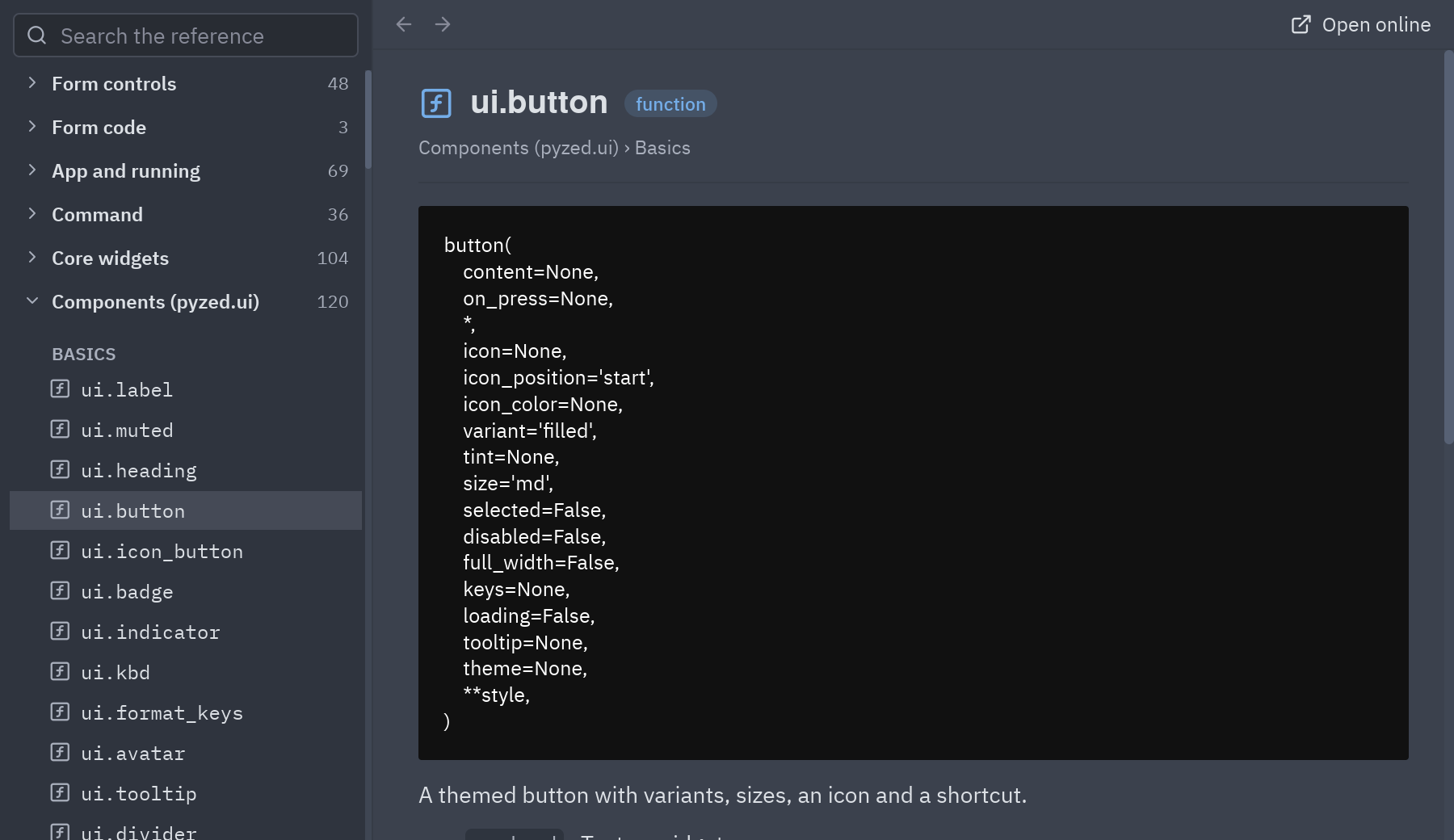 Reference browser