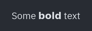 Texto enriquecido: weight="bold"