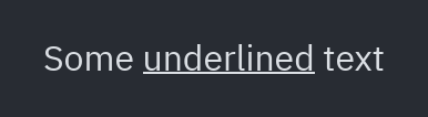 Texto enriquecido: underline=True