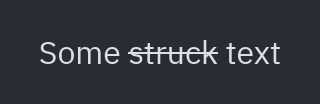 Texto enriquecido: strikethrough=True