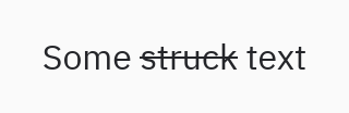 Texto enriquecido: strikethrough=True