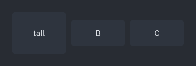 Row: align="center"