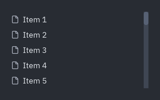 Scrollable: Vertical