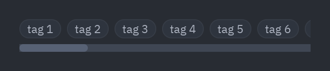 Scrollable: direction="horizontal"