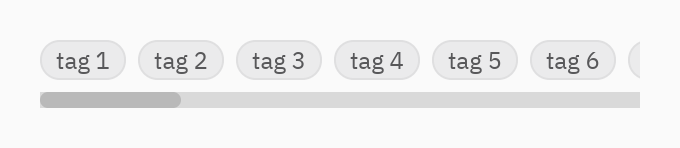 Scrollable: direction="horizontal"