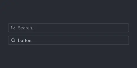 Search input: Python GUI component