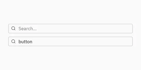 Search input: Python GUI component