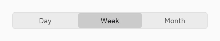 Segmented: width="fill"
