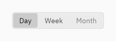 Segmented: disabled={"Month"}