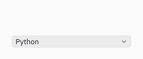 Select: size="sm"