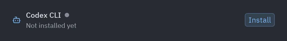 Service row: status="missing"