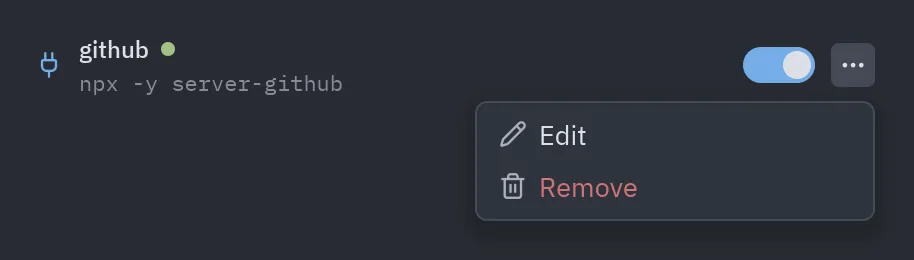 Service row: actions=[...]