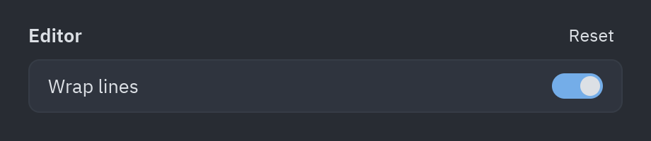 Settings group: end=