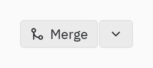 Split button: icon="git-merge"