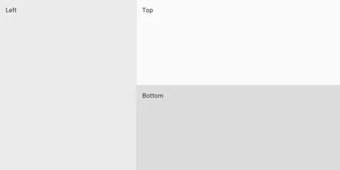 Split: Python GUI component