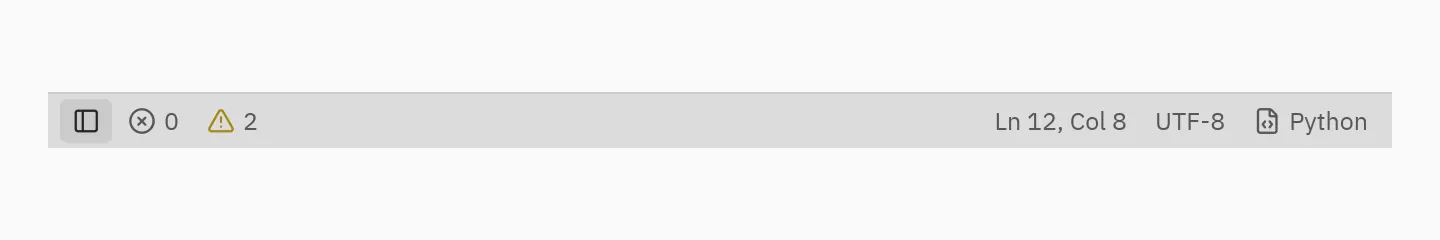 Status bar