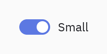 Switch: size="sm"