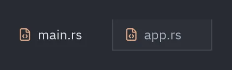 Barra de pestañas: ui.tab(dimmed=True)