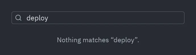 Thread history: Nothing matches