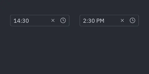 Time picker: Python GUI component