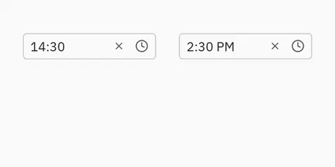 Time picker: Python GUI component