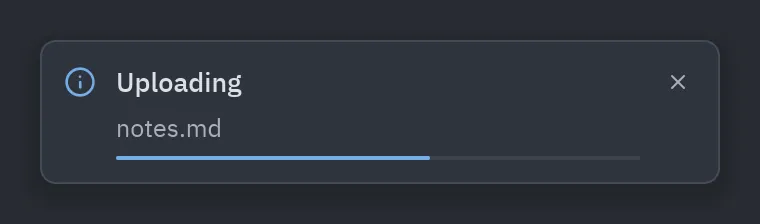 Toast: progress=0.6